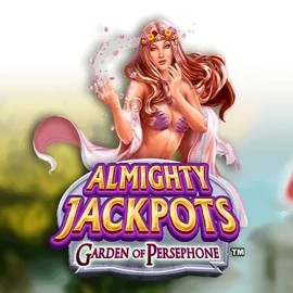 Almighty Jackpots: Garden of Persephone logo by Novomatic at Blaze Spins Casino