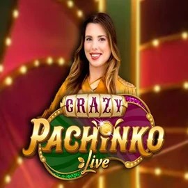Crazy Pachinko slot logo by Evolution at Blaze Spins Casino