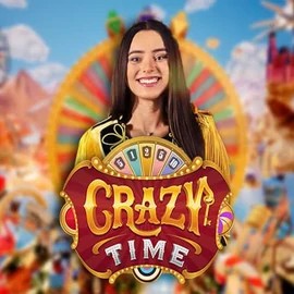 Crazy Time casino game by Evolution – featured logo at Blaze Spins Casino