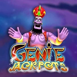 Jackpots logo of Genie Jackpots from Blueprint Gaming at Blaze Spins Casino