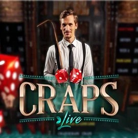 Live Craps online game logo by Evolution on blaze-spins.eu