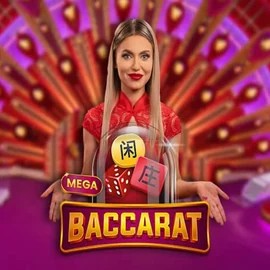 Mega Baccarat by Pragmatic Play, showcased at blaze-spins.eu – game logo