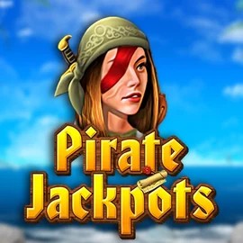 Pirate Jackpots slot logo by Belatra Games at Blaze Spins Casino