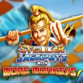 Jackpots logo of Stellar Jackpots with More Monkeys from Lightning Box Game at Blaze Spins Casino