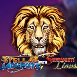 Stellar Jackpots with Serengeti Lions by Lightning Box Game, showcased at blaze-spins.eu – game logo